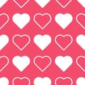 Love Hearts seamless pattern vector illustration