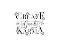 Create good karma, vector