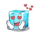 In love Ice cubes set on wiht character