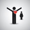 Love - Icon Design Royalty Free Stock Photo