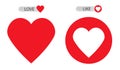 Love icon, like vector, web design Royalty Free Stock Photo