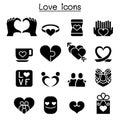 Love icon set Royalty Free Stock Photo