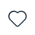 love icon vector from web concept. Thin line illustration of love editable stroke. love linear sign for use on web and mobile apps Royalty Free Stock Photo