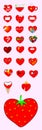 Love icons set Royalty Free Stock Photo