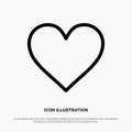 Love, Instagram, Interface, Like Line Icon Vector