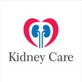 Love Kidney Logo Design graphic Template