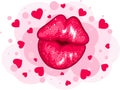 Love kiss design