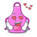 In love kitchen aprons in the shape characters Royalty Free Stock Photo