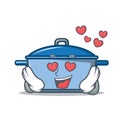 In love kitchen character cartoon style Royalty Free Stock Photo