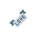 Love, label, tattoo icon. Simple color vector elements of tattooing icons for ui and ux, website or mobile application Royalty Free Stock Photo