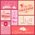 Love label for Valentine's day decoration Royalty Free Stock Photo