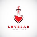 Love Laboratory Abstract Vector Concept Symbol