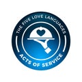 The Love Language - Acts Of Service. Vector Illustration