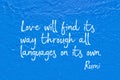 Love language Rumi