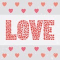 Love letter card1 Royalty Free Stock Photo