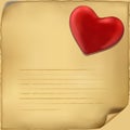 Love letter icon. Illustration on white background Royalty Free Stock Photo