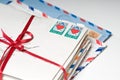 Love Letters tied with a Red Ribbon Royalty Free Stock Photo