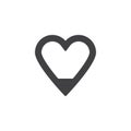 Love level vector icon