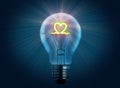 Love light bulb