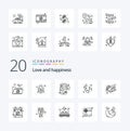 20 Love Line icon Pack like love angle conversation valentines music