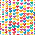 Love line vertical colorful seamless pattern