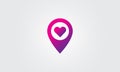 Love location icon Royalty Free Stock Photo