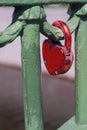 Love lock that has been there for a long time