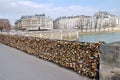 Love Locked in Paris Royalty Free Stock Photo