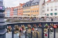 Love locker bridge Copenhagen harbour