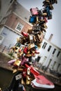 Love locks of Amsterdam