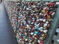 Love locks on the Cologne bridge