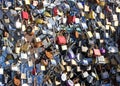 Love Locks on a Fence Royalty Free Stock Photo