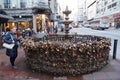 Love locks at Montevideo