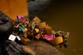 Love locks next to Ponte Vecchio