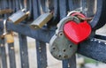 Love locks at Nyhavn Royalty Free Stock Photo