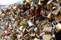 Love Locks in Paris Royalty Free Stock Photo