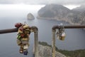 Love Locks on the Rough Sea Shore