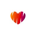 Love logo design vectors abstract colorful
