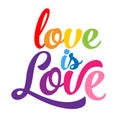 Love is love - LGBT pride slogan Royalty Free Stock Photo