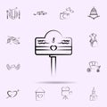 Love mailbox icon. Universal set of wedding for website design and development, app development