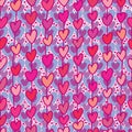 Love maximum drawing seamless pattern Royalty Free Stock Photo