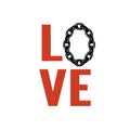 LOVE ME MORE,slogan graphic for t-shirt,vector chains