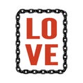 LOVE ME MORE,slogan graphic for t-shirt,vector chains