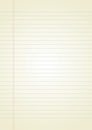 Old blank notebook page with lines Royalty Free Stock Photo