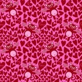 Love monsters with wings pattern for wrapping paper and fabrics and linens and kids clothes print