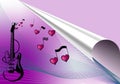 Love music background Royalty Free Stock Photo