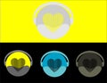 Love music logo, Icon illustration, Logo, Icon, Brand and for web, LOVE MUSIC LOGO