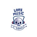 Love music to death sticker