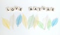 Love Nature message concept