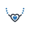 Love necklace icon